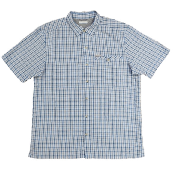 COLUMBIA Blue Plaid Outdoor Button-Up Shirt - Picture 1 of 10